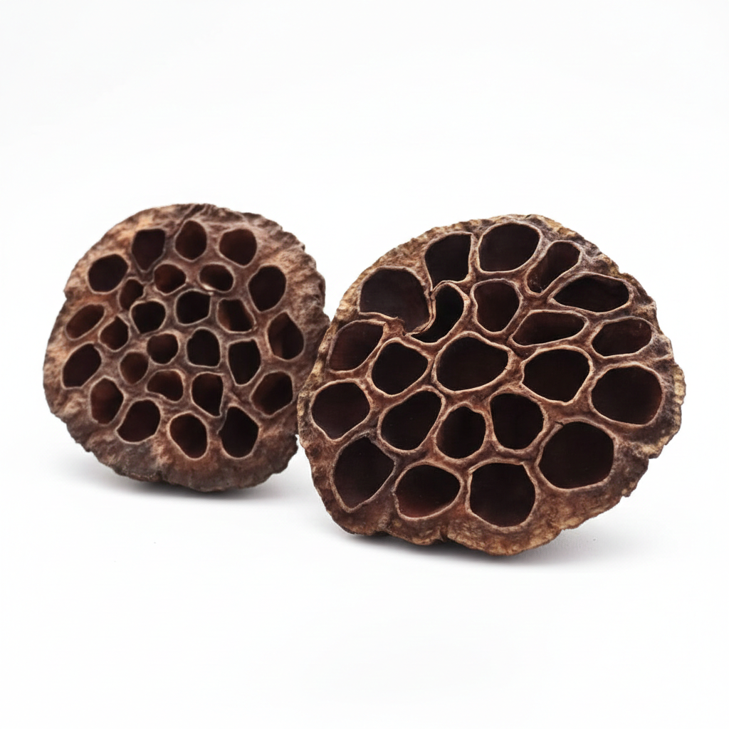 Přírodní dekorace Lotos extra velký – natur – rustikální a originální prvek do aranžmá